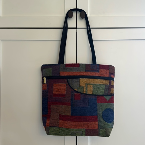 DANNY K -Isabella tote FESTIVAL PATTERN Tapestry Tote and ACCESSORIES ! NWOT - Picture 1 of 8